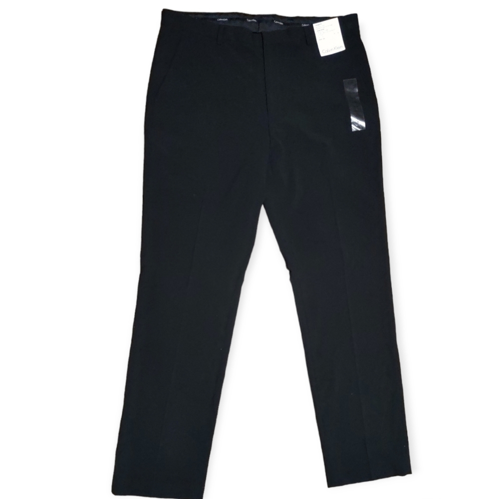 NWT Men's Calvin Klein Straight Fit Stretch Dress Slacks 36 x 34